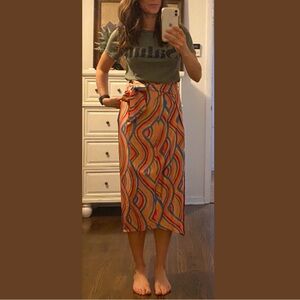 NWT Never Fully Dressed Rainbow Wrap Skirt — Size 4
